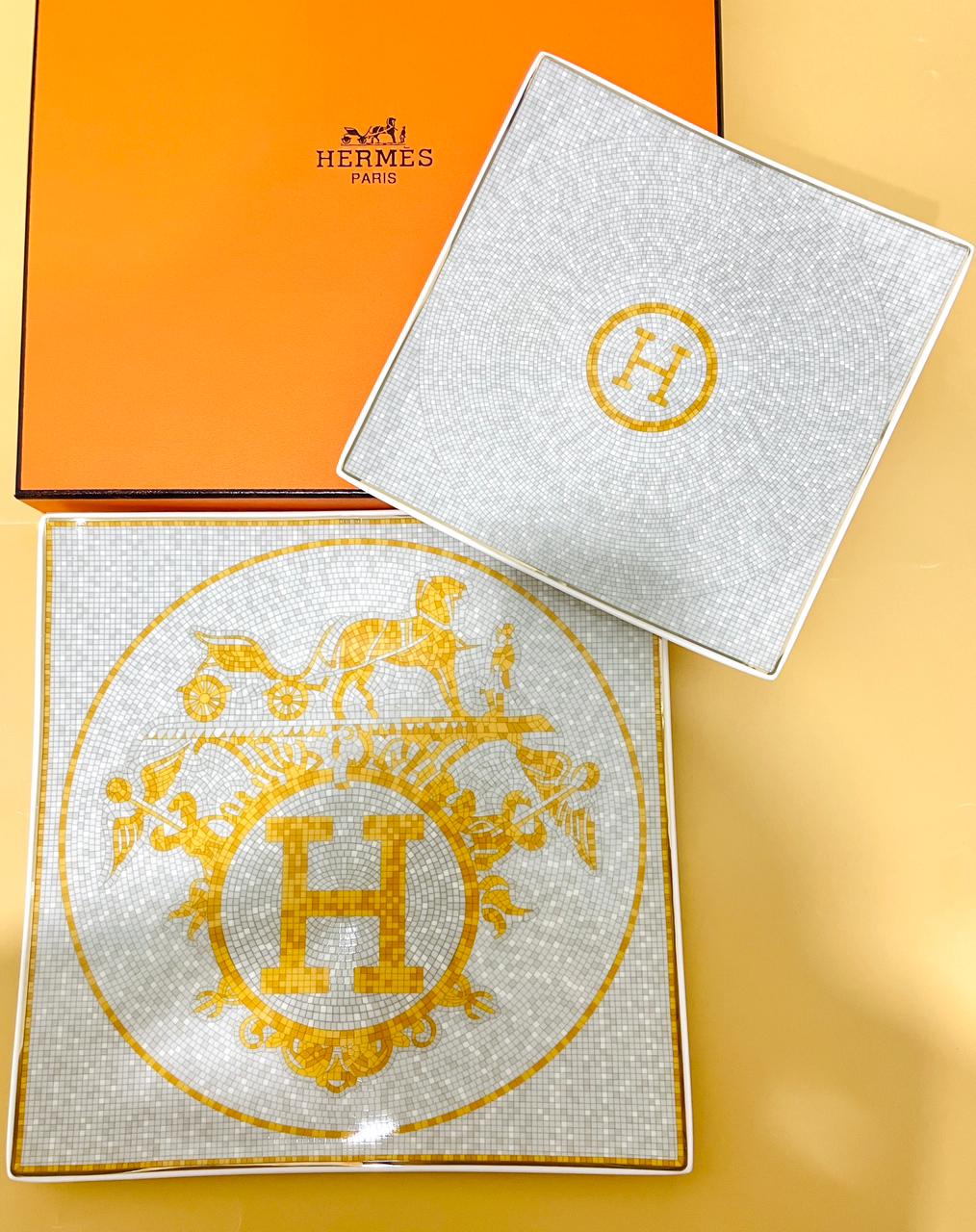 Square plates set of two from Hermes